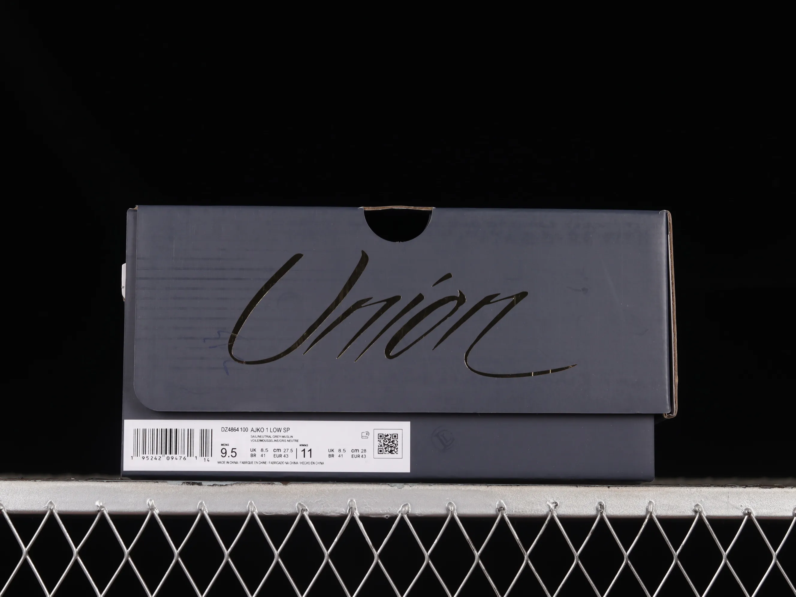All categories Air Jordan Jordan series basketball shoes Air Jordan 1 Low Uion LA x Air Jordan AJ1 KO Low joint white gray low-top retro basketball shoes DZ4864-100